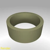 Byr Düz Yüzük - Boyut 7 (Plastik Aparattır!!!) 3D thumbnail 1