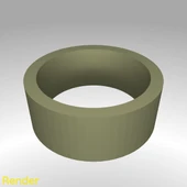 Byr Düz Yüzük - Boyut 7 (Plastik Aparattır!!!) 3D thumbnail 2