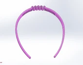 Byr Esnekliğe yardımcı olan dalgalı basit Saç Bandı (PLA çalışır, çocuklara ve yetişkinlere uyar) (Sadece Plastik Aparattır!!!) 3D - 1