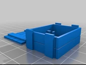 Byr Şampanya şişesi ve bardaklar için sandık (1:18 ölçekli) (Plastik Aparattır!!!) 3D - 4