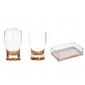 LEOPAR DESENLİ ÜÇLÜ BANYO SETİ - 3