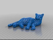 Byr Voronoi Kedi Çay Işığı (Sadece Plastik Aparattır!!!) 3D - 2