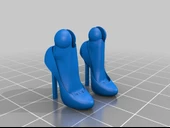 Byr BJD yüksek topuklu ayakkabılar (Plastik Aparattır!!!) 3D - 3