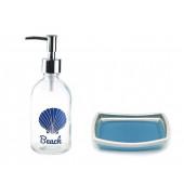 SIVI SABUNLUK VE SABUNLUK 2 Lİ BANYO SETİ PLAJ YAZILI - 1