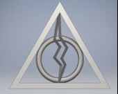 Byr Harry Potter Ölüm Yadigarları Kolye şimşek (Plastik Aparattır!!!) 3D thumbnail 1