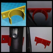 Byr Dyson Vakum Süpürge Tüpü için Duvar Braketi - Dyson elektrikli süpürge tüpü için duvar montajı. (Sadece Plastik Aparattır!!!) 3D thumbnail 3