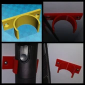 Byr Dyson Vakum Süpürge Tüpü için Duvar Braketi - Dyson elektrikli süpürge tüpü için duvar montajı. (Sadece Plastik Aparattır!!!) 3D thumbnail 1