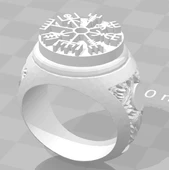 Byr İskandinav Yüzük (Sadece Plastik Aparattır!!!) 3D thumbnail 2