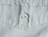 Byr Kafatası Gömlek Düğmesi (Plastik Aparattır!!!) 3D - 1