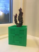 Byr Minecraft Creeper Ekici / Saksı (Sadece Plastik Aparattır!!!) 3D - 1