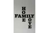 Home Family Love Ev Dekorasyonu Duvar Yazısı - 1