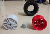 Lego Technic - Özel 3xSize 55982 Tekerlek (Plastik Aparattır!!!) - 5