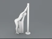 Byr Mel - "Sütun 2" pozu (Sadece Plastik Aparattır!!!) 3D - 3