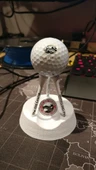 Byr Dekoratif koleksiyonluk Golf Topu ve Top İşaretleyici Tutacağı (Sadece Plastik Aparattır!!!) 3D - 1