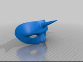 Byr Cadılar Bayramı Tek Boynuzlu Maske (Sadece Plastik Aparattır!!!) 3D thumbnail 4