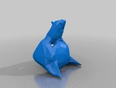 Byr Kurt maskesi Düşük Poli (Plastik Aparattır!!!) 3D - 1