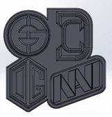Byr Dota 2 Takım Logoları (Na'vi ve EG DC) (Sadece Plastik Aparattır!!!) 3D - 4