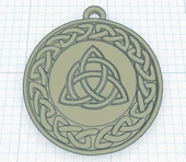 Byr Celtic Knot Kolye veya Anahtarlık (Plastik Aparattır!!!) 3D thumbnail 1
