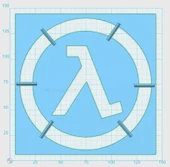 Byr Lambda Logolu Sprey Maske (Sadece Plastik Aparattır!!!) 3D thumbnail 2