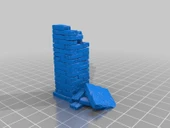 Byr Taş duvar sütunu hasar gördü (Sadece Plastik Aparattır!!!) 3D - 1