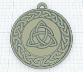 Byr Celtic Knot Kolye veya Anahtarlık (Plastik Aparattır!!!) 3D thumbnail 2