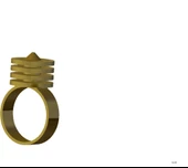 Byr altın yüzük (Plastik Aparattır!!!) 3D thumbnail 2