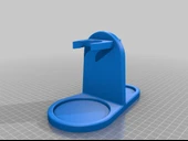 Byr Ustura, Fırça, Sabun ve Yağ için Islak Tıraş Standı (Sadece Plastik Aparattır!!!) 3D - 4