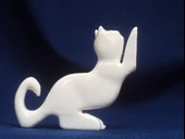 Byr Jean Gordon'un oymalı Kedi Kitap Ayağı (Sadece Plastik Aparattır!!!) 3D - 2