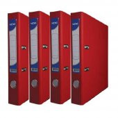 Büro Klasör Kırmızı Dar Noki Kırmızı Büro Klasörü Halkalı 4 Adet thumbnail 1