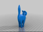 Byr Jean Gordon'un ayakta duran kedi oymacılığı (Sadece Plastik Aparattır!!!) 3D - 3