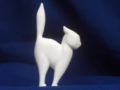 Byr Jean Gordon'un ayakta duran kedi oymacılığı (Sadece Plastik Aparattır!!!) 3D - 4