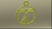 Byr Vitruvius İnsanı Kolyesi (Plastik Aparattır!!!) 3D thumbnail 4