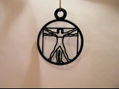 Byr Vitruvius İnsanı Kolyesi (Plastik Aparattır!!!) 3D thumbnail 2