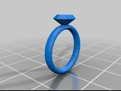 Byr Pırlanta Yüzük (geliştirilmiş) (Plastik Aparattır!!!) 3D thumbnail 2