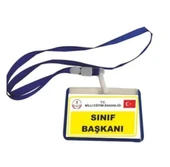 Sınıf Başkanı Yaka Kartı İpli - 2 adet - 1