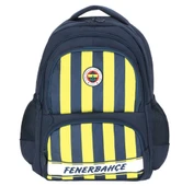 Fenerbahçe Lisanslı Çubuklu Okul Çantası Sırt Çantası Kod:25739 Orijinal - 1
