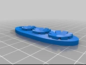 Byr Kama Çiçek Küpe (Sadece Plastik Aparattır!!!) 3D - 2