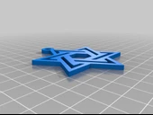 Byr Davut yıldızı kolyesi (Plastik Aparattır!!!) 3D thumbnail 2