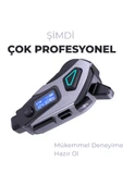 Motorcu Kameralı Kask Kulaklık LCD Ekran FM Radyo 32GB Hafıza Kartı - 3