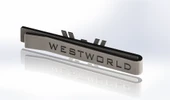 Byr Westworld kravat klibi (Plastik Aparattır!!!) 3D thumbnail 3