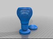 Byr yuvarlak pil mumluk (Sadece Plastik Aparattır!!!) 3D thumbnail 2