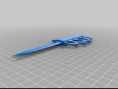 Byr 1. Dünya Savaşı 1918 Hendek bıçağı (Sadece Plastik Aparattır!!!) 3D thumbnail 3