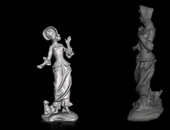 Byr kadın heykeli - kadın heykeli - mujer heykeli - femme heykeli (Sadece Plastik Aparattır!!!) 3D - 2