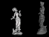 Byr kadın heykeli - kadın heykeli - mujer heykeli - femme heykeli (Sadece Plastik Aparattır!!!) 3D - 1