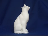 Byr Jean Gordon'un oymaları Oturan kedi (Plastik Aparattır!!!) 3D - 4