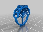 Byr Chanel logolu yüzük - Takı 3D model (Plastik Aparattır!!!) 3D - 1