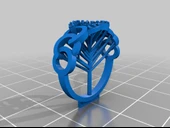 Byr Chanel logolu yüzük - Takı 3D model (Plastik Aparattır!!!) 3D - 2