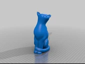 Byr Jean Gordon'un oymaları Oturan kedi (Plastik Aparattır!!!) 3D - 3