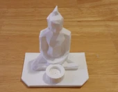 Byr Düşük Poli Buda Tütsü Tutucu (Sadece Plastik Aparattır!!!) 3D thumbnail 3