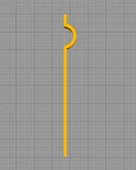 Byr Yatay çubuk için duş başlığı tutucusu (Sadece Plastik Aparattır!!!) 3D thumbnail 4